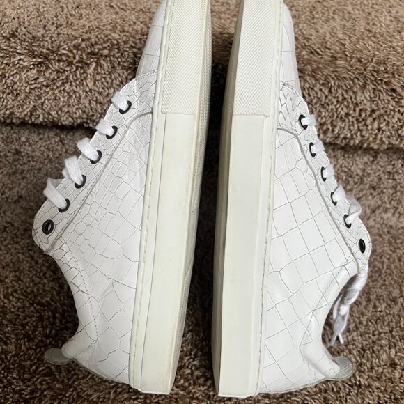 Mezlan Leggera Men\'s White Snake Skin Sneaker Shoes main image 4